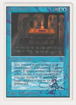 Signed Steal Artifact MP Unlimited Edition Artist Amy Weber 1993 WOTC MTG Magic! - Image 1