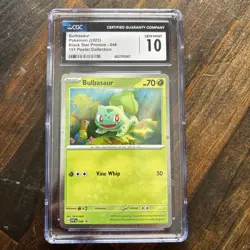 CGC 10 Bulbasaur SVP 046 Cosmos Holo Black Star Promo - Pokemon TCG - Image 1