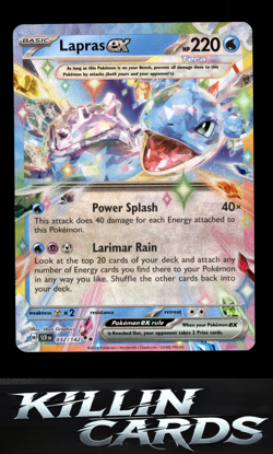 Lapras ex - 032/142 032/142 Pokemon Double Rare SV07: Stellar Crown Card NM - Image 1