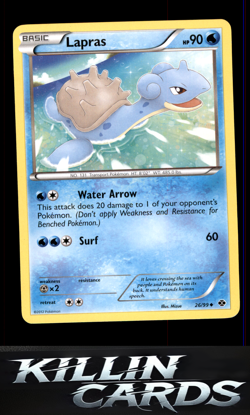 Lapras (26) 26/99 Pokemon Uncommon Next Destinies Card LP - Image 1