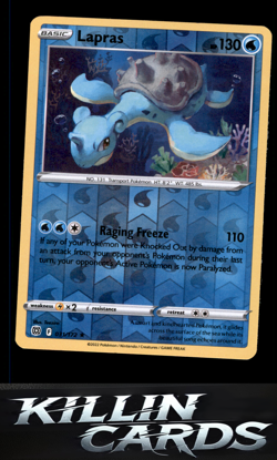 Reverse Holofoil Lapras 031/172 Pokemon Rare SWSH09: Brilliant Stars Card NM - Image 1