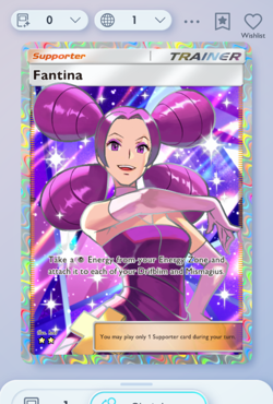 Pokemon TCG POCKET - Fantina Full Art 2?, Mega-Rising, English - Image 1