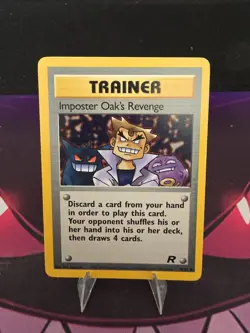 Imposter Oak's Revenge 76/82 Pokemon TCG Team Rocket LP - Image 1