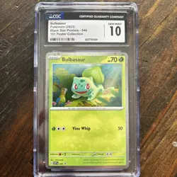 CGC 10 GEM MINT Graded Pokemon 2023 Bulbasaur SVP 046 Black Star Promo 151 - Image 1
