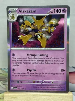 Alakazam Holo Rare Pokemon TCG Twilight Masquerade 082/167 NM - Image 1
