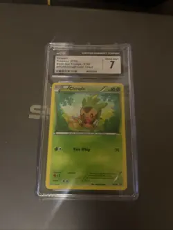 Pokemon TCG Chespin Black Star Promos Holo Card XY88 CGC 7 Near Mint - Image 5