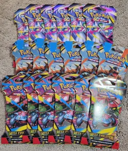 (18) x Mega Evolution Sleeved Booster Pack Sealed Pokemon Lot A - Image 1