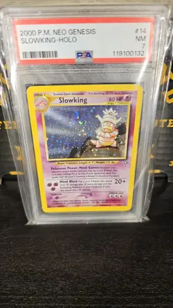 Slowking 14/111 Neo Genesis Holo Pokemon Card 🔥 PSA 7 #119100132 Make Offer! 🔥 - Image 1