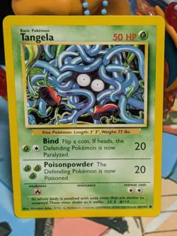 4th Print Base Set Tangela 66/102 Common Pokemon Card Near Mint - Image 1