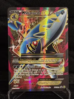 Pokemon M Sharpedo EX XY200a Alt Art Holo & Regirock EX 43a/124 Alt Art - Image 3