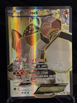 Pokemon M Sharpedo EX XY200a Alt Art Holo & Regirock EX 43a/124 Alt Art - Image 4
