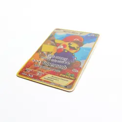 Mario & Luigi Pikachu Gold Metal Pokemon Cards - 2 Pack Fan Art Display - Image 4