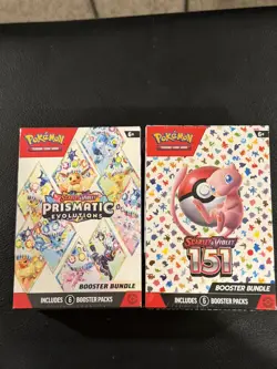 Pokemon Scarlet & Violet Prismatic Evolutions & 151 Booster Bundle Box X2 New - Image 1