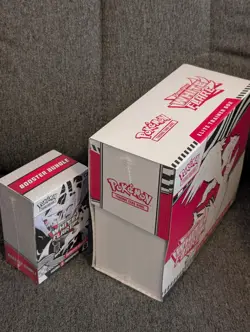 Pokemon Scarlet And Violet WHITE FLARE ETB & Booster Bundle Factory SEALED - Image 4