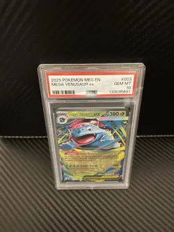 Mega Venusaur Ex 003/132 Me01: Mega Evolution Holo Pokemon Card - Image 1