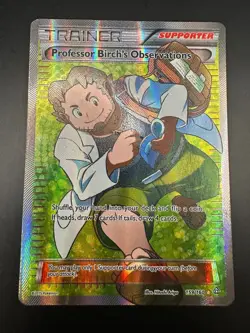 Pokemon TCG Professor Birch’s Observations 159/160 Full Art Trainer - Image 1