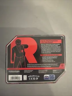 Pokemon TCG Team Rocket Mewtwo Ex Tin 5 Booster Packs + Promo - New Sealed - Image 2