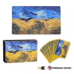 Pokemon Center x Van Gogh Corviknight Wheatfield Playmat, Deckbox & Card Sleeves - Image 1
