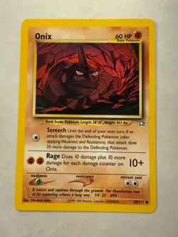 [2000] Pokemon Card TCG | Onix #69/111 Neo Genesis |. - Image 1