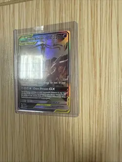 Pokemon TCG Espeon & Deoxys GX SM240 Black Star Promo Full Art Holo Card - Image 2