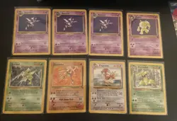 Pokemon Card Lot of 8 WOTC Jungle/Fossil/Base Rare Non Holo - Image 1