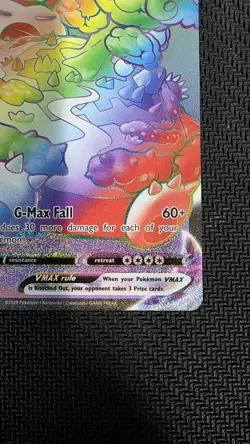 Pokemon TCG Snorlax VMAX Holo Secret Rare Card Sword & Shield 206/202 - Image 4