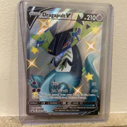Dragapult V SWSH096 Shiny SWSH: Sword & Shield Promo Cards Holo 2021 Textured NM - Image 1