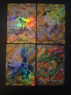 Pokemon Cards TCG Pocket Secret Rare Arceus & Dialga & Palkia & Rayquaza - Image 1