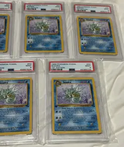 1999 Pokemon 1st Edition Fossil Seadra #42 Card TCG WOTC Mint PSA 9 All 7 Sealed - Image 3