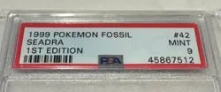 1999 Pokemon 1st Edition Fossil Seadra #42 Card TCG WOTC Mint PSA 9 All 7 Sealed - Image 5