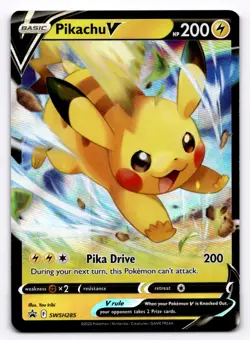 Pikachu V SWSH: Sword & Shield Promo Cards - Pokemon NM SWSH285 - Image 1