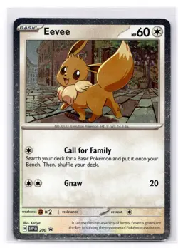 Eevee - 200 (Cosmos Holo) SV: Scarlet & Violet Promo Cards - Pokemon NM SVP 200 - Image 1