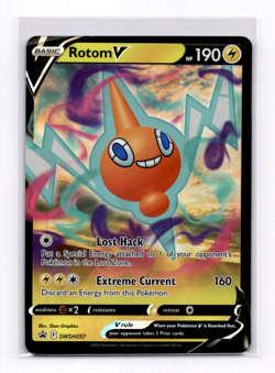 Rotom V SWSH257 SWSH: Sword & Shield Promo Cards Holo - Pokemon NM - Image 1