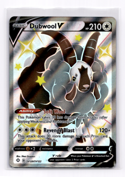 Dubwool V SV120/SV122 Shining Fates Ultra Rare Holo - Pokemon TCG Card NM - Image 1
