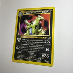 Pokemon Neo Discovery Tyranitar Non-Holo Card 31/75 MP Unlimited - Image 2