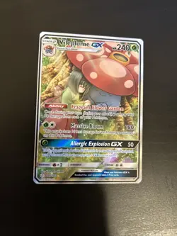 Vileplume GX (Full Art) 211/236 Ultra Rare 2019 Cosmic Eclipse Pokemon Card NM - Image 1