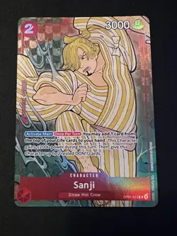 Sanji OP01-013 1st Anniversary Alt Art One Piece Card - Image 1