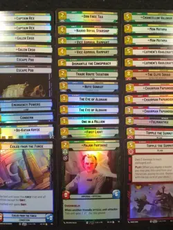 STAR WARS UNLIMITED SECRETS OF POWER 70 RARE FOIL CARDS - Image 1