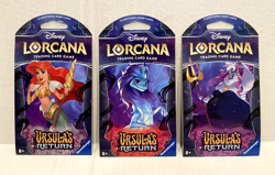 Lot of 3 Sealed Disney Lorcana Booster Blister Packs Ursula's Return - Image 1