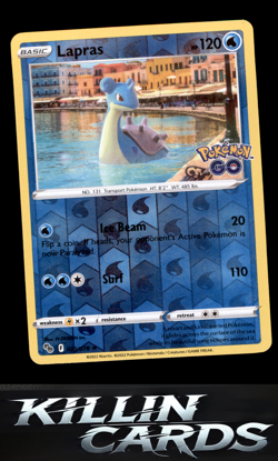 Reverse Holofoil Lapras 023/078 Pokemon Holo Rare Pokemon GO Card NM - Image 1