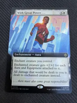 Huge Lot Of Miscuts Misprints Foil Spider-Man Extended Borderless MTG Magic - Image 1