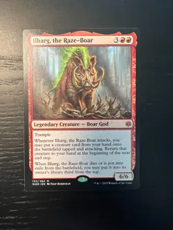 Ilharg, the Raze-Boar, War of the Spark expansion, Mythic rare, NM, MTG - Image 1