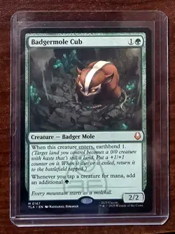 X 1 Badgermole Cub Regular Mint Pack To Sleeve Avatar The Last Airbender 167 MTG - Image 1