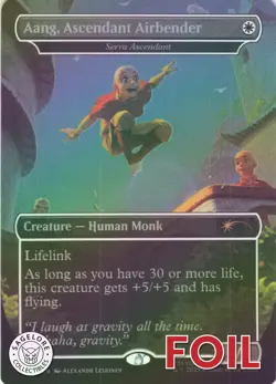 MTG Aang, Ascendant Airbender (2291) | NM Foil | Secret Lair Avatar {SLD} - Image 1