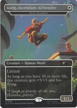 MTG Aang, Ascendant Airbender (2291) | NM Foil | Secret Lair Avatar {SLD} - Image 2