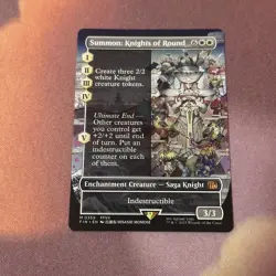 Summon: Knights Of Round Borderless, MTG Single, FIN 0359 Mythic NM - Image 1