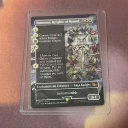 Summon: Knights Of Round Borderless, MTG Single, FIN 0359 Mythic NM - Image 3