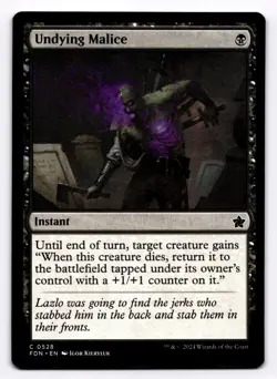Undying Malice FDN 528 - - NM - Magic the Gathering - Image 1
