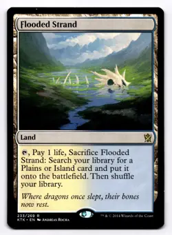 Flooded Strand KTK 233 - Normal - NM - Magic the Gathering - Image 1