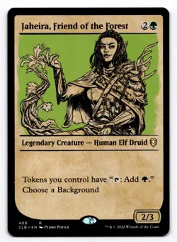 Jaheira, Friend of the Forest (Showcase) -CLB- 409 Normal NM - Magic: The Gather - Image 1